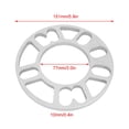 thumbnail image 4 of 2 Pcs Entretoises de Roue 10mm, Cales de Moyeu en Alliage d'Aluminium pour Roue à Goujon 4/5, 4 of 7