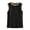 Black, variant on Women's Sleeveless Lace Trim Top Round Neck Linen Blend Casual Solid Blouse for Summer Spring Vacation