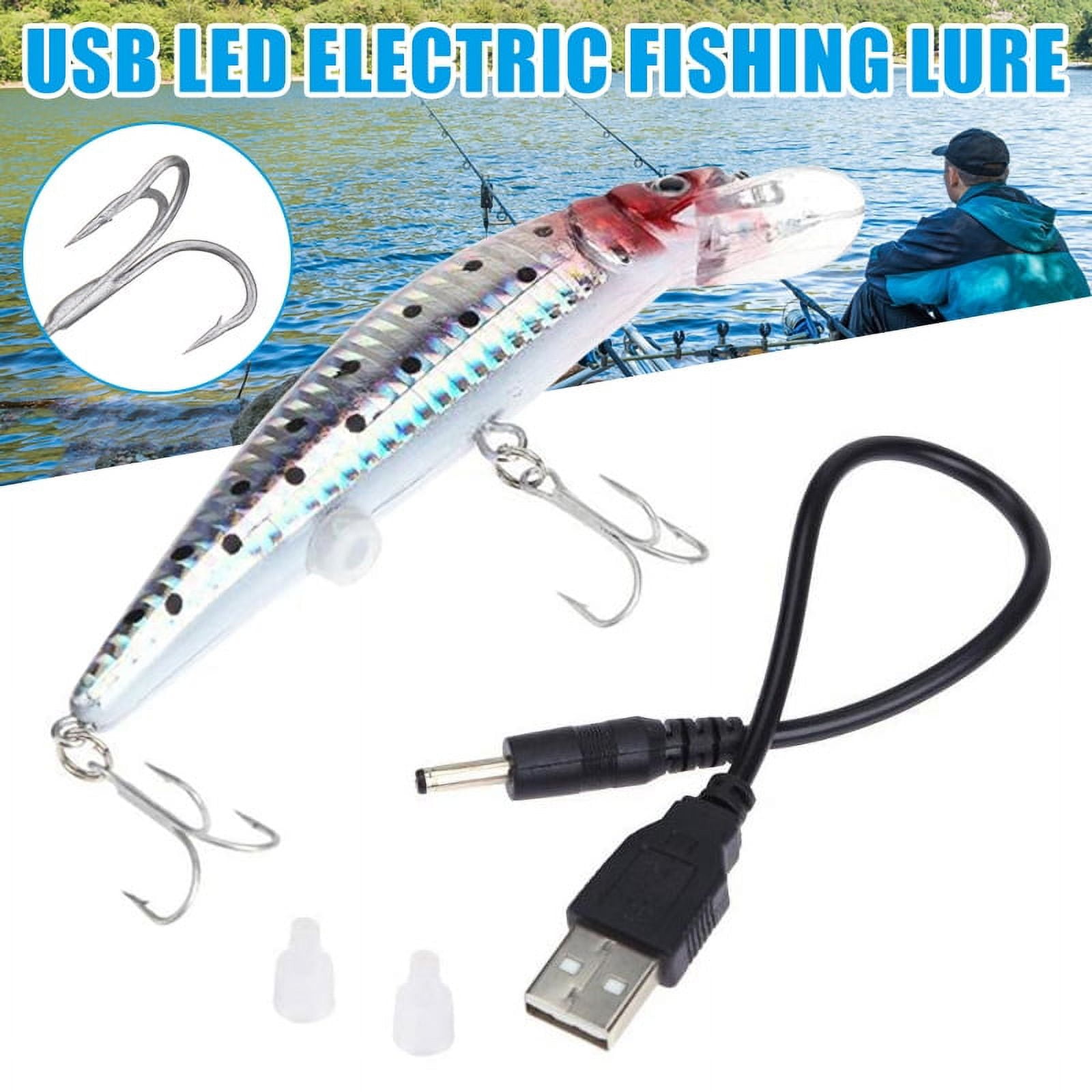 Electric Bait Lifelike Usb Rechargeable Led Twitching Fishing Lure