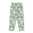 thumbnail image 5 of Naloa Lilies Flowers Print Women’s Ultra-Soft Comfy Pajama Lounge Pants with Pockets & Drawstring, 5 of 8