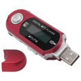 thumbnail image 4 of Reproductor de MP3 Portátil USB, Música, Pantalla LCD Digital, Bluetooth, Radio FM, Música Multifunción Rojo., 4 of 5