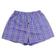 thumbnail image 6 of JANGSLNG Casual Plaid Print Elastic Waist Men Underwear Summer Beach Pants Boxers Shorts, 6 of 7