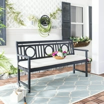 Safavieh Montclair Indoor/Outdoor Modern Acacia Bench with Cushion