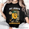 thumbnail image 2 of Life Gave Me Lemons Jesus Lemonade T-Shirt, Funny Christian Faith Retro Tee, 2 of 5