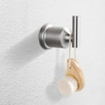 thumbnail image 7 of Wowow Towel Hook Brushed Nickel Robe hook for Bathroom, Heavy Duty Wall Hooks Kitchen Bathroom Hooks for Hanging Towels (2 Pack), 7 of 7