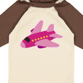 thumbnail image 4 of Inktastic Girls Pink Airplane Pilot Girls Long Sleeve Baby Bodysuit, 4 of 5