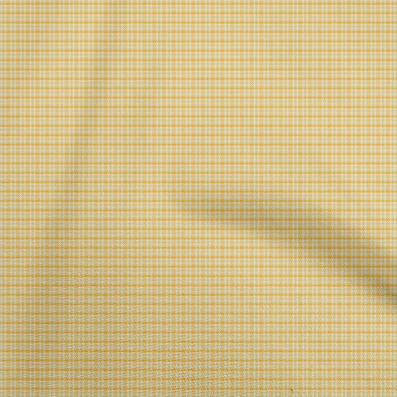 oneOone Viscose Chiffon Yellow Fabric Check Houndstooth Sewing Fabric By The Yard Printed Diy Clothing Sewing Supplies 42 Inch Wide