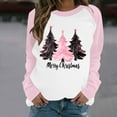 thumbnail image 2 of successthop Christmas Womens Sweatshirts Tree FLeece Plus Size Crewneck Long Sleeve Sweaters Pullover Top Print Clothes, 2 of 3