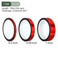 thumbnail image 2 of HUGFEGWE Metalized Tape, 3 Roll Self Adhesive Mirror Reflective Decorative Tape, Great for Craft Project, DIY Art, Home (Red, 0.2/0.6/1 Inch x 55 Yard) UA824-20422, 2 of 5