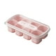 thumbnail image 2 of Bandeja de Grado Alimenticio con Tapa Fácil de Abrir - Molde de Silicona de 8 Compartimentos para Hielo Casero, Apto para Refrigerador y Congelador, Sin Bpa, 2 of 6
