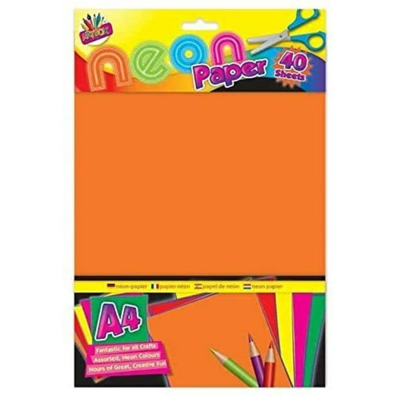 ArtBox Papier Néon A4 (Pack de 40)