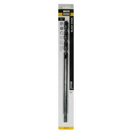 

4 PC-Master Mechanic 504704 High Speed Steel Drill Bit Black Oxide 1/2 x 12