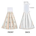 thumbnail image 3 of Yayeee Kitchen Hanging Hand Towels Set of 2 with Loop Bathroom Absorbent Tie Towel, Beige Nautical Pattern, 3 of 7