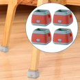 thumbnail image 1 of 4 Uds. Almohadilla para de la pierna, cubiertas protectoras para el , almohadillas antideslizantes, cubiertas para los pies de la cuadrado rojo Soledad Almohadillas protectoras de pies, 1 of 10