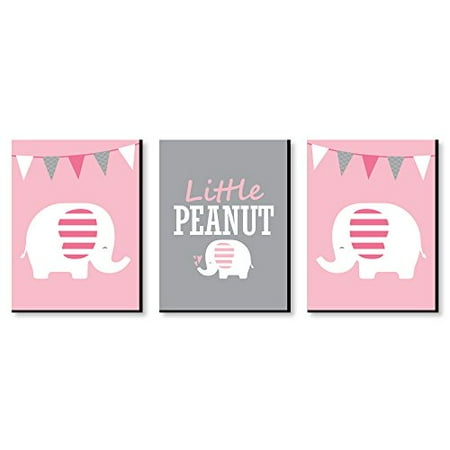 Big Dot Of Happiness Pink Elephant Baby Girl Nursery Wall Art And Kids Room Decorations Gift Ideas 7 5 X 10 Inches Set 3 Prints Canada Big Dot Of Happiness Pink Elephant, Elephant Room Decor For Baby Girl