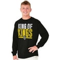 thumbnail image 5 of King of Kings Jesus Christ Believer Long Sleeve TShirt Men Women Brisco Brands S, 5 of 6