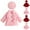 Pink, variant on ATOGUTA Long Sleeve Jacket for Girls Thick Long Sleeve Jacket with Hat Two Piece Set Size 6M-3T, Red