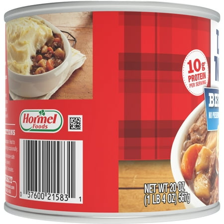 DINTY MOORE Beef Stew with Potatoes & Carrots, Shelf Stable, Serving per Container 2.5, 20 oz Steel Can