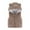 Brown, variant on Toddler Baby Girl Boy Hooded Jacket Vest Hoodie Sleeveless Waistcoat Warm Jacket Outwear with Pocket 1-5 Years