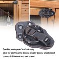 thumbnail image 3 of YSTINNG 5 Sets Latch Hasp Antique Alloy Toolbox Hardware Lock for Small Object Boxes Dollhouses Toolboxes B311-1033, 3 of 6