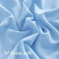 thumbnail image 3 of [Pillowcase]-Ultra Soft Brushed Microfiber Pillowcases Set, Cozy Machine Washable Bed Pillow Cases, California King Size, Sky Blue, 2 Piece, 3 of 8