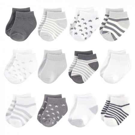 UPC: 0660168635638 | Touched by Nature Baby Unisex Organic Cotton Socks Cream Charcoal Stars 12-24 Months