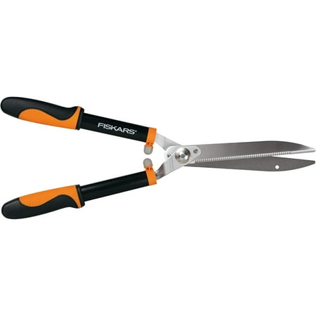 Fiskars Garden Tools 23" Hedge Shears, Power-Lever Softgrip Hedge Clippers with Steel Blade