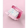 thumbnail image 2 of Cute Pink Cartoon Sanitary Pad Pouch Large Capacity Portable Menstrual Organizer for Girls Women Travel Makeup Bag Care Bear Purse Christmas Gift, 2 of 6