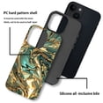 thumbnail image 4 of FKBRCL4U Compatible with iPhone 14 Plus Case, Abstract Gold Teal Fluid Art Pattern for Girl Full Body Design Soft Silicone Drop Shock Scratch Protection for iPhone 14 Plus, 4 of 7