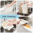thumbnail image 2 of 6PCS Dish Towels and Dish Cloths Reuseable Dishcloths Sets for Washing Dishes, Cooking, Baking Size 11" x 11" Colorful Christmas Lights Pattern, 2 of 9