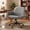 Grey, variant on GOOSEA Adult PU Leather Criss Cross Indoor Makeup and Gaming Swivel and Adjustable Arms Office Chairs, Beige