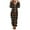 Brown, variant on Womens Fleece Onesies Pajamas Jumpsuit Winter Keep Warm Sherpa Romper Sleepwear One Piece Zipper Hooded Playsuit Loungewear for Women