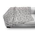 thumbnail image 2 of Floral Soft Flannel Fleece Throw Blanket, Daisies Like Flower Types Drawn by Hand in a Romantic Style, Cozy Plush for Indoor and Outdoor Use, 60" x 80", Charcoal Grey Yellow, by Ambesonne, 2 of 5