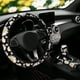 thumbnail image 1 of Funda para volante de coche Antideslizante con estampado de margaritas Protector de volante sin anillo interior Universal 37-38cm Juego de fundas de volante suaves y transpirables para Auto Trucks SUV, 1 of 11