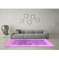 thumbnail image 3 of Ahgly Company Indoor Rectangle Abstract Purple Modern Area Rugs, 7' x 9', 3 of 4