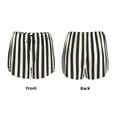 thumbnail image 3 of Salouo Black And White Thick Stripes Print Women's 2 in 1 Running Shorts Double-Layer Shorts Athletic Workout Gym Yoga Shorts Running Shorts for Women-Large, 3 of 7