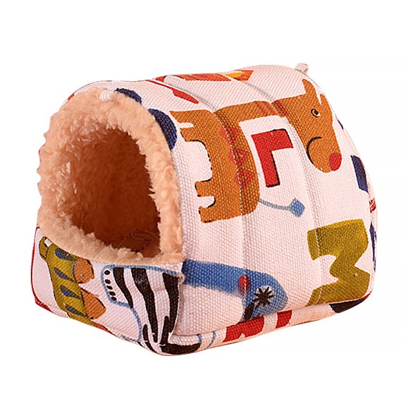 Hamster Bed House and Hideouts, Small Animal Pet Cave Bed Cage Nest, Guinea Pig Nest Warm Sleep Cave for Hedgehog