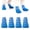 Blue L, variant on Anti-Slip Water-Resistant Pet Shoe Socks, 4Pcs Dog Paw Protector Booties with Adjustable Straps, Non Slip Traction Shoes to Deter Paw Licking