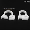 thumbnail image 2 of Uxcell 10 Pack Plastic 12.3-13.3 mm Adjustable Double Snap Grip Hose Clamps, White, 2 of 5