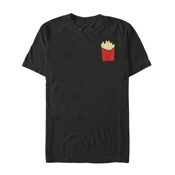 Men's Lost Gods French Fries  Graphic Tee Black X Large