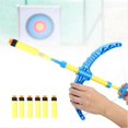 thumbnail image 3 of Outdoor Children Toy Archery Set ABS Bow Sucker Arrow with Score Target Children Toys Blue, 3 of 4