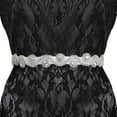 thumbnail image 5 of INSPIRE CHIC Women's Wedding Dress Sash Ribbon Rhinestone Bridal Belt, 5 of 7