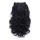 thumbnail image 1 of 7 piezas de extensiones de cabello largo y rizado, resistentes al calor a 150 °C, ligeras y naturales, con clip., 1 of 12