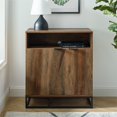 thumbnail image 4 of Contemporary Asymmetrical Angled Door Accent Cabinet in Rustic Oak, 4 of 5
