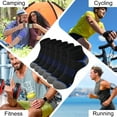 thumbnail image 2 of Smilooen Athletic Ankle Socks for Men and Women Cushioned Running Socks Low Cut 6 Pairs Black, Size 6-9, 2 of 6