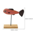 thumbnail image 2 of Wooden Fish Adornment Nautical Style Artificial Fish Model Children Wooden Fish Toy, 2 of 9