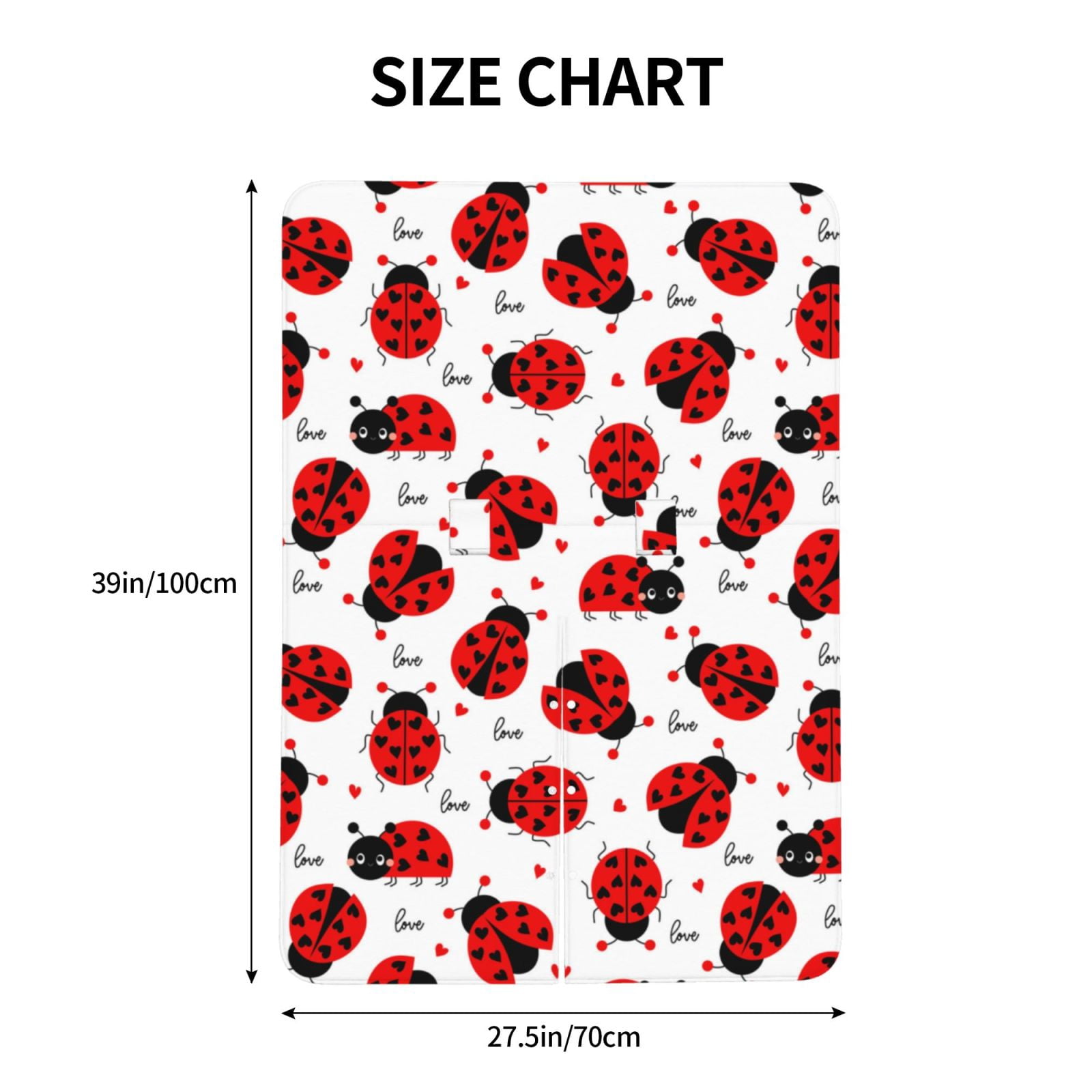 Car Seat Cover Baby - Ladybug And Heart Breathable Infant Car Seat Cover for Baby Carseat, Lightweight Comfort Baby Essentials Must Haves Newborn Stuff for Girl Boy