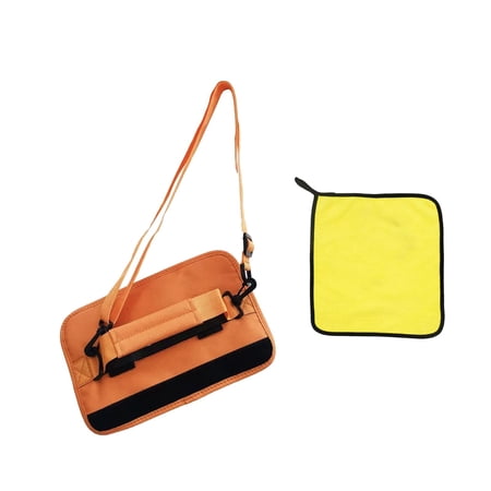 Golf Club Carry Bag, Golf Sunday Bag Portable Lightweight Travel Bag Training Case Golf Holder for Teens, Trainer ,Course Supplies, Practice Orange