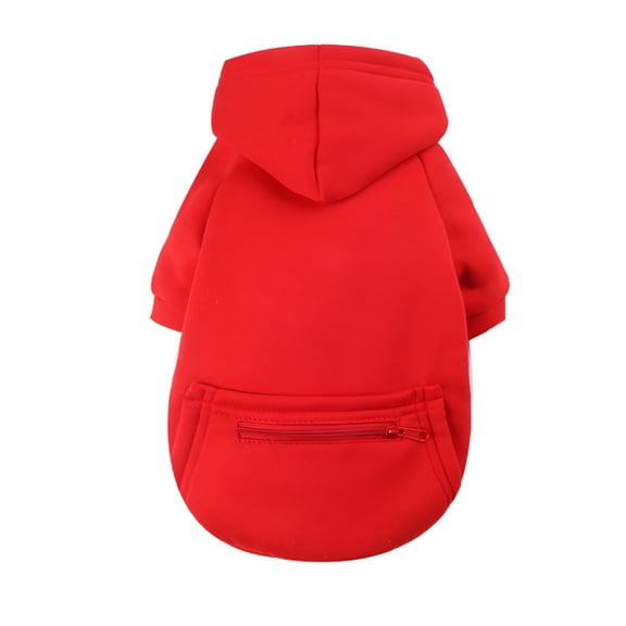 TELOLY Comfortable Polyester Dog Sweatshirt Red, Various Sizes Dog Sweaters for Large Dogs