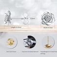 thumbnail image 3 of Women‘s Initial Heart Pendant Earrings Gift For Lovers Dress Matching Gift, 3 of 5